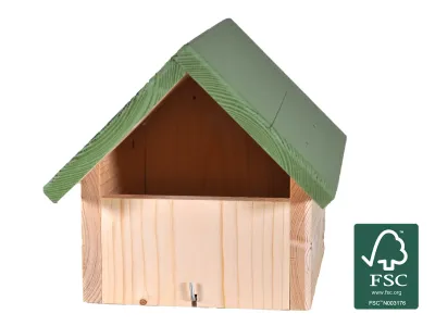 Nestkast Half open Merel-witte Kwikstaart L FSC® – Emma's Garden