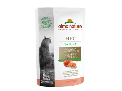 Cat Wet Food HFC Natural – Almo Nature – Natural - zalm en pompoen