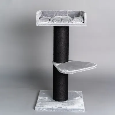 Cat Tree Maine Coon Lounge 120 cm – RHR Quality Blackline Light Grey