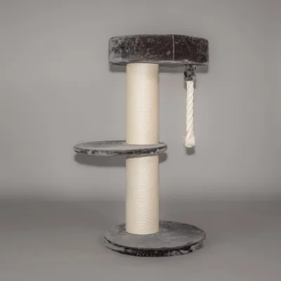 Cat Tree for Large Cats 120 cm – RHR Quality Maine Coon Lounge Sleeper Dark Grey