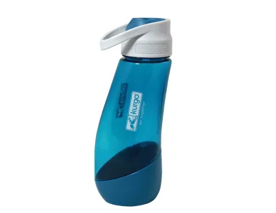 Water Bottle with Bowl Kurgo Gourd H2O Blue