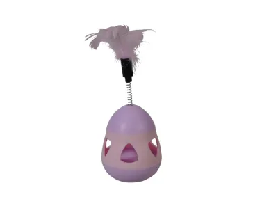 Cat Toy Tumbler Animal Figure - Purple