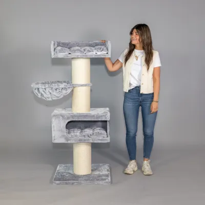 Cat Scratcher for Large Cats 160 cm – RHR Quality Royalty Retreat Light Grey