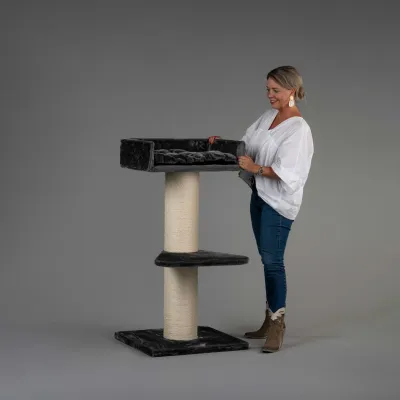 Cat Tree Maine Coon Lounge 120 cm – RHR Quality Dark Grey
