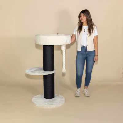 Cat Tree Maine Coon Lounge Sleeper 120 cm – RHR Quality Blackline Cream