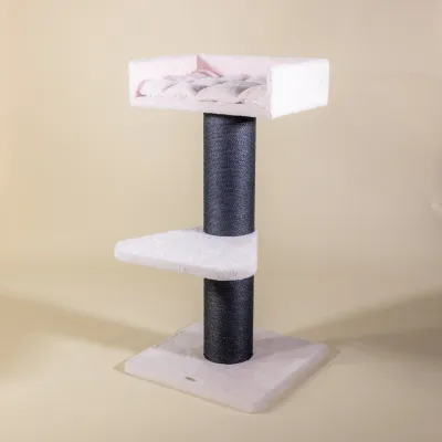 Cat Tree Maine Coon Lounge 120 cm – RHR Quality Blackline Pink Teddy