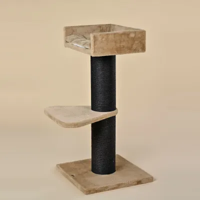 Cat Tree Maine Coon Lounge 120 cm – RHR Quality Blackline Cappuccino Teddy