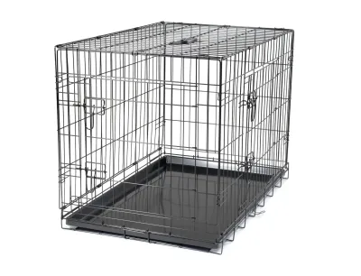 Wire Dog Cage Foldable Classic – Black