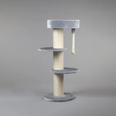 Cat Tree for Large Cats 160 cm – RHR Quality Maine Coon Sleeper Light Grey