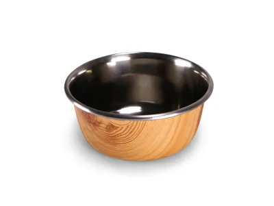 Futternapf Selecta Holz Design Edelstahl