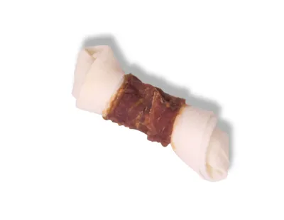 Wrapped duck knotted bones