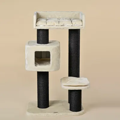 Cat Tree Devon Rex Blackline Cream – RHR Quality
