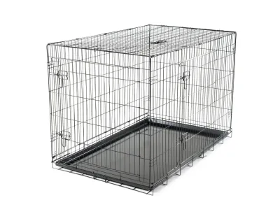 Wire Dog Cage Foldable Classic – Black
