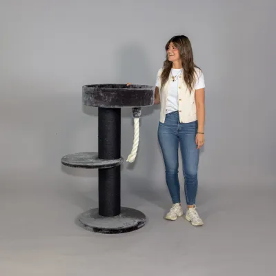 Cat Tree Maine Coon Lounge Sleeper 120 cm – RHR Quality Blackline Dark Grey