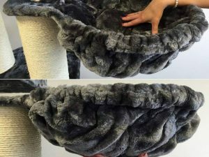 Hangmat 45cm de Luxe Dark Grey Ø12cm