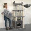 Krabpaal Cat Relax Light Grey