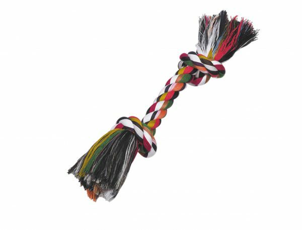 Spgd hond katoen been 2 knopen multicolor180gr