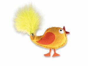 Speelgoed kat kip Polo oranje 10cm