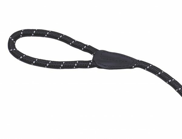 Lasso nylon rond reflect zwart 13mmx170cm