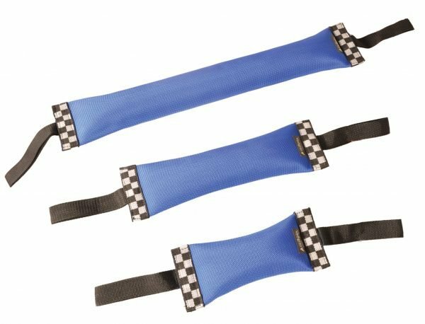 Speelgoed hond training nylon dummy blauw 30cm