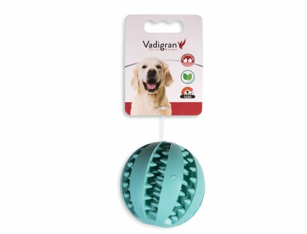 Speelgoed hond rubber Dental fun basebal munt 7cm