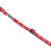 Halsband hond nylon Poot & Been rood 10mmx13-20cm