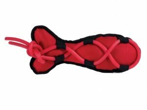 Speelgoed hond Oxford vis rood 33cm
