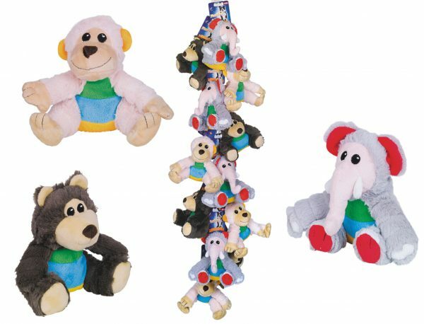 STRIP12 Speelgoed hond pluche Jungle dier Ass.16cm
