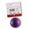 Speelgoed hond rubber bal paars Ø5cm