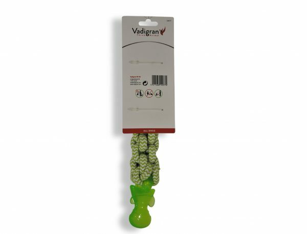 Speelgoed hond TPR locking vis munt smaak 28cm