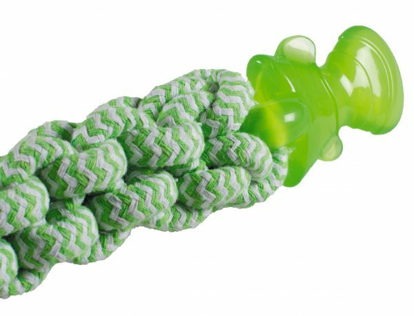 Speelgoed hond TPR locking vis munt smaak 28cm