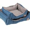 Hondenmand Carlos taupe/blauw 45x40cm