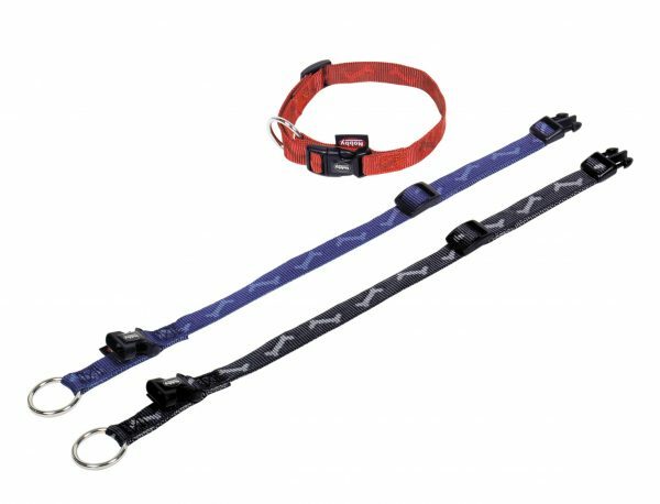 Halsband hond nylon Been oranje 10mmx20-35cm