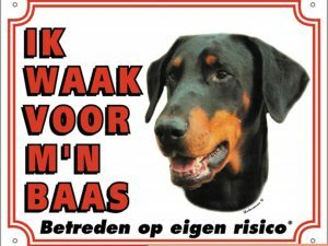 Waakbord S Doberman NL