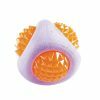 Speelgoed hond TPR diamant oranje-paars 8cm