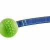 Speelgoed hond TPR bal met touw Green Apple 6,3cm