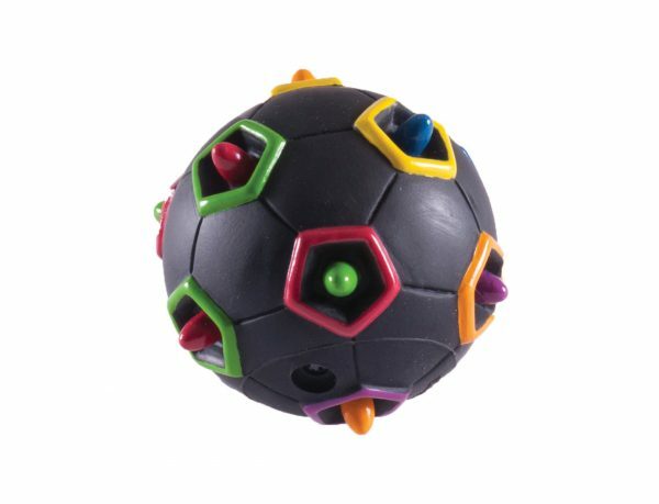 Speelgoed hond vinyl puzzle bal 8cm