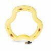 Speelgoed hond TPR ring Yellow Vanilla 21cm