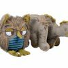 Speelgoed hond canvas dino 28cm