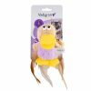 Speelgoed kat pluche Ducky lavender 14cm