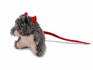 Speelgoed kat pluche muis Franki grijs 23cm