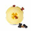 Speelgoed hond TPR bal Yellow Vanilla 8cm