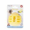 Speelgoed hond TPR bal Yellow Vanilla 8cm