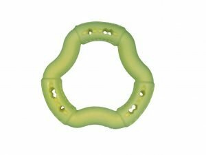 Speelgoed hond TPR ring Green Apple 12cm