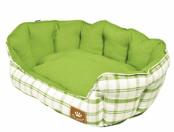 Hondenmand Checker groen 86x70cm