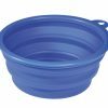 Reis eetpot silicone blauw 17cm