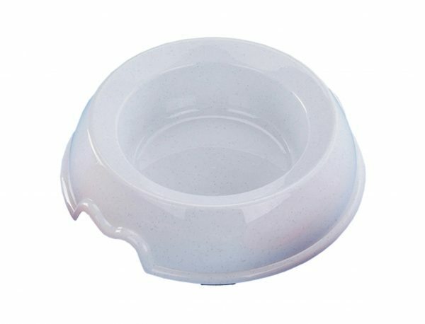 Eetpot antislip plastic wit 1 l
