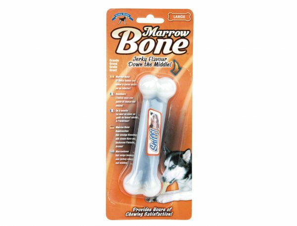 Speelgoed hond Marrow been jurkey wit Ø2,5x13,5cmL