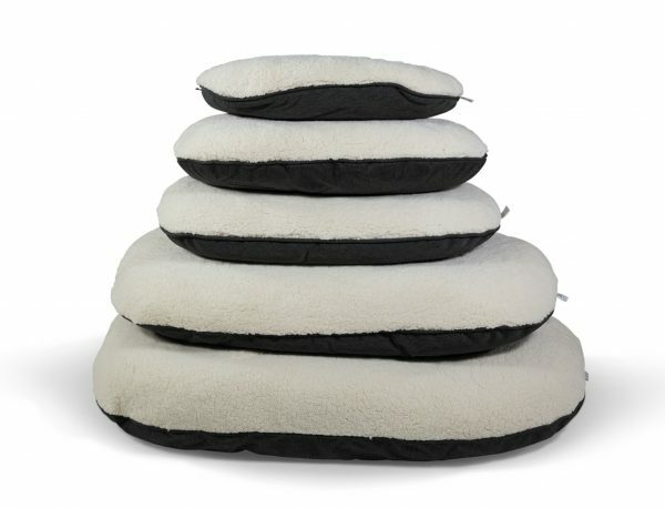 Kussen Himalaya antraciet/crème 80x49cm