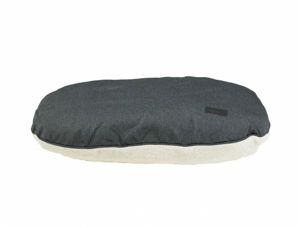 Kussen Himalaya antraciet/crème 80x49cm